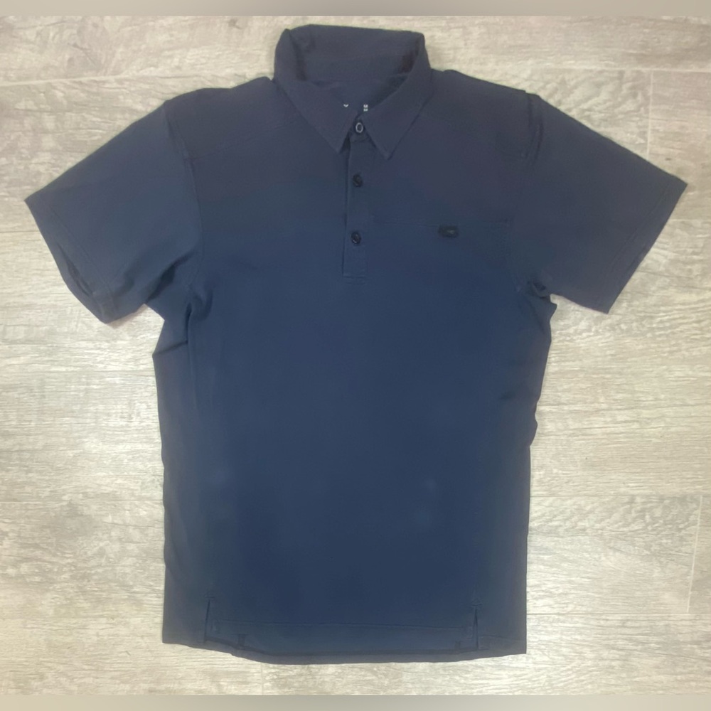 Arcteryx Captive Polo Shirt Mens Medium Blue Performance Outdoor Casual S/S